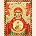 Схема для вышивания бисером МАРИЧКА "Икона Божией Матери ''Икона Божией Матери Знамение" 